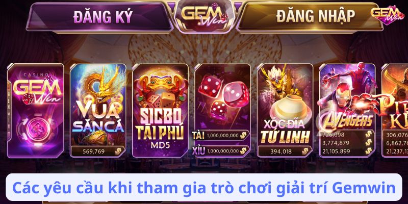 dieu khoan su dung 3 Các yêu cầu khi tham gia trò chơi giải trí Gemwin