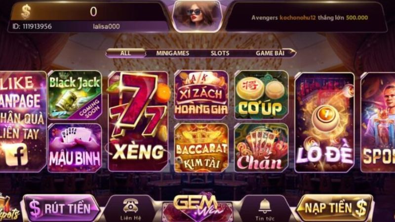 trang chu gemwin 3 (2) Ưu điểm nổi bật khi trải nghiệm tại Gemwin
